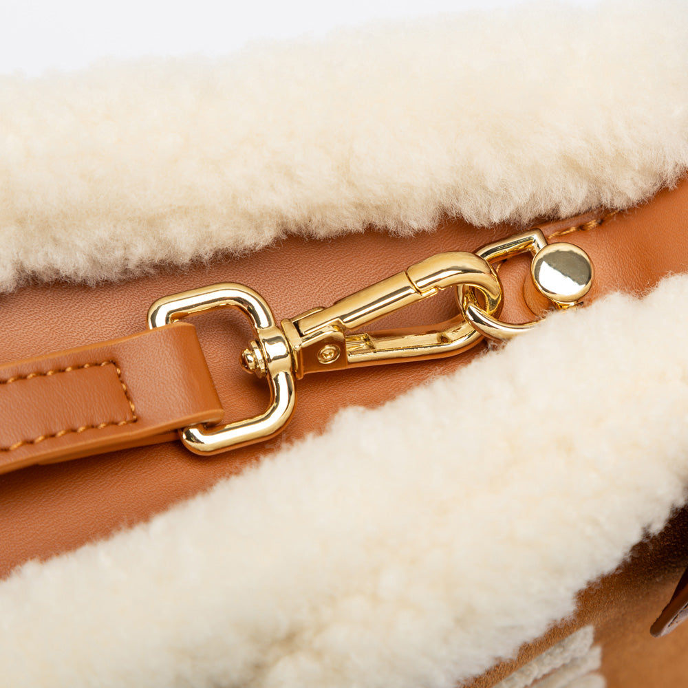 Ugg OZWEAR Shearling Logo Hand Bag