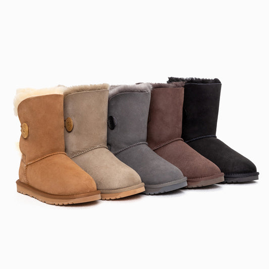 Ugg OZWEAR Classic Short Button Boots (Water Resistant)
