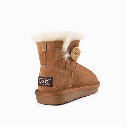 Ugg OZWEAR Kids Mini Button Boots (Water Resistant)