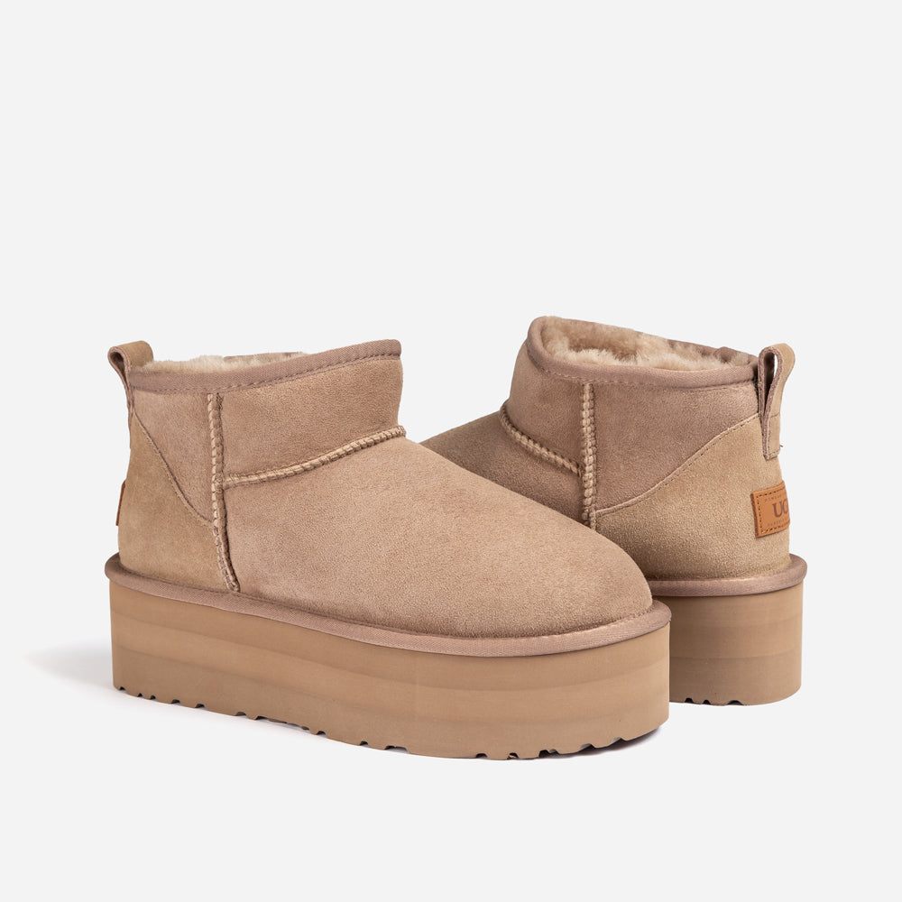 Ugg OZWEAR Classic Platform Ultra Mini Boots (5cm)