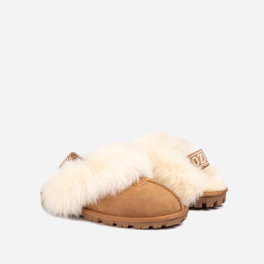Ugg OZWEAR Coquette Premium Esperanza Sheepskin Slipper (Elastic Backstrap) (Detachable Feature)