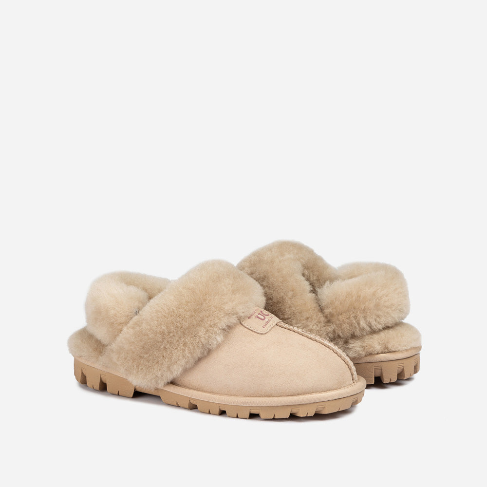 Ugg OZWEAR Coquette Slipper (Elastic Logo & Wool Strap) (Detachable Feature)