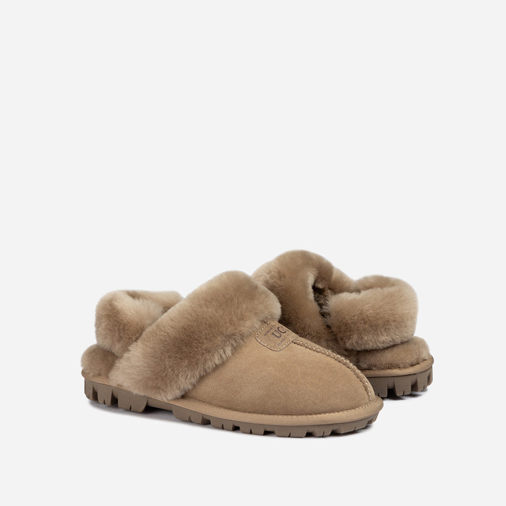 Ugg OZWEAR Coquette Slipper (Elastic Logo & Wool Strap) (Detachable Feature)