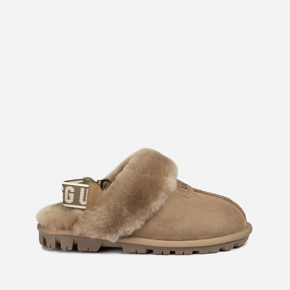 Ugg OZWEAR Coquette Slipper (Elastic Logo & Wool Strap) (Detachable Feature)