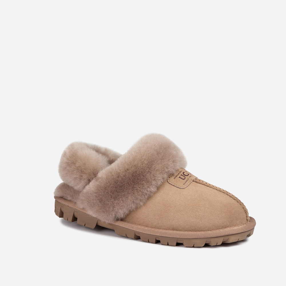 Ugg OZWEAR Coquette Slipper (Elastic Logo & Wool Strap) (Detachable Feature)