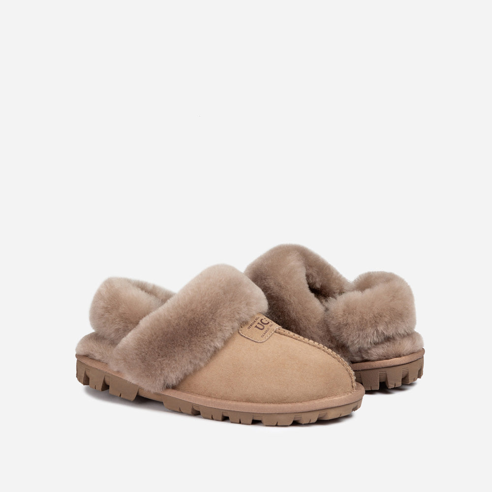 Ugg OZWEAR Coquette Slipper (Elastic Logo & Wool Strap) (Detachable Feature)