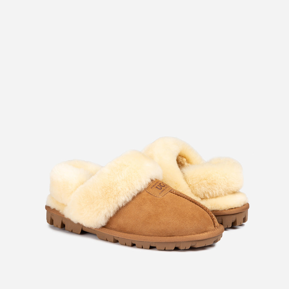 Ugg OZWEAR Coquette Slipper (Elastic Logo & Wool Strap) (Detachable Feature)