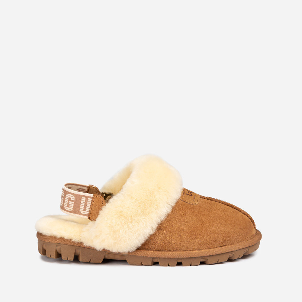 Ugg OZWEAR Coquette Slipper (Elastic Logo & Wool Strap) (Detachable Feature)