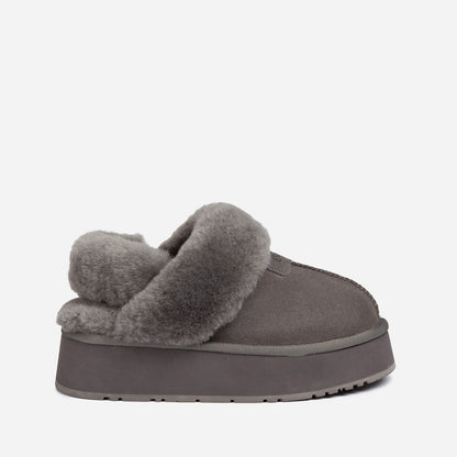 Ugg OZWEAR Coquette Platform Slipper (Elastic Logo & Wool Strap) (Detachable Feature)