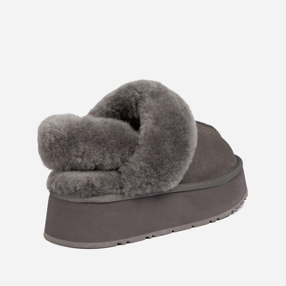 Ugg OZWEAR Coquette Platform Slipper (Elastic Logo & Wool Strap) (Detachable Feature)