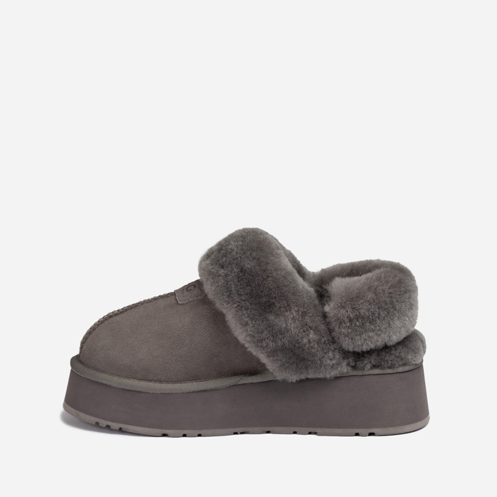 Ugg OZWEAR Coquette Platform Slipper (Elastic Logo & Wool Strap) (Detachable Feature)