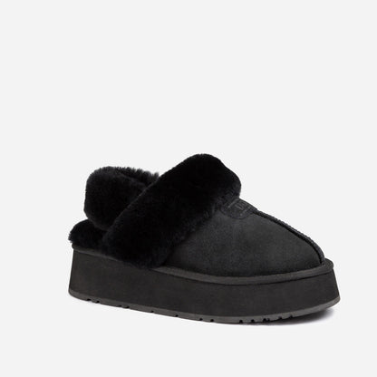 Ugg OZWEAR Coquette Platform Slipper (Elastic Logo & Wool Strap) (Detachable Feature)