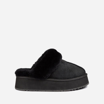 Ugg OZWEAR Coquette Platform Slipper (Elastic Logo & Wool Strap) (Detachable Feature)