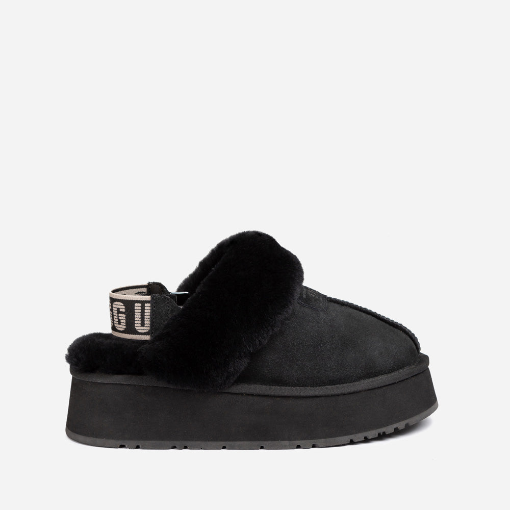 Ugg OZWEAR Coquette Platform Slipper (Elastic Logo & Wool Strap) (Detachable Feature)