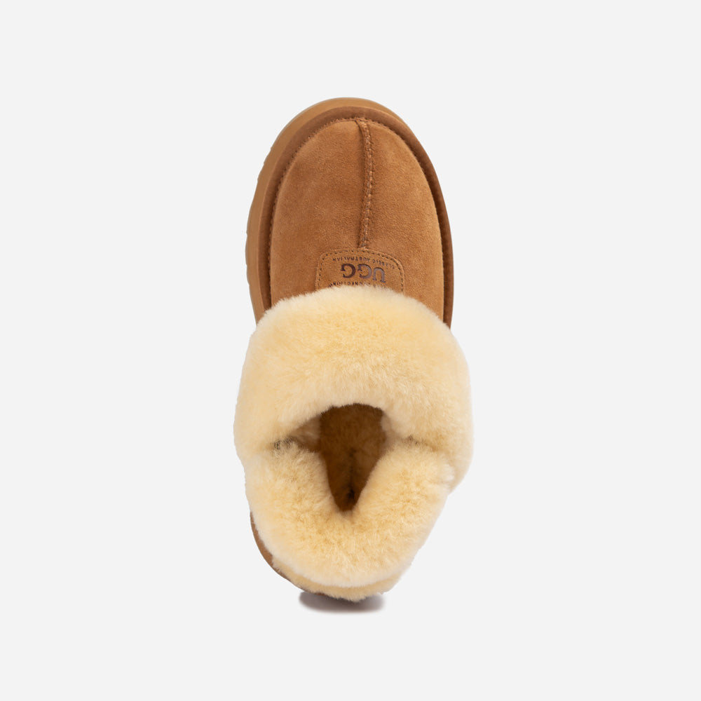 Ugg OZWEAR Coquette Platform Slipper (Elastic Logo & Wool Strap) (Detachable Feature)