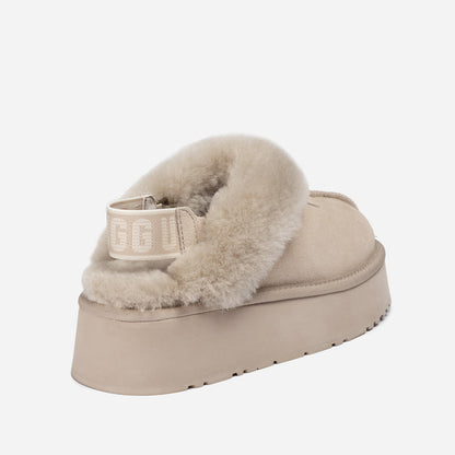 Ugg OZWEAR Coquette Platform Slipper (Elastic Logo & Wool Strap) (Detachable Feature)