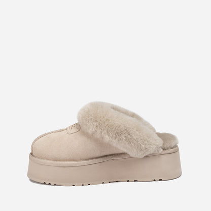 Ugg OZWEAR Coquette Platform Slipper (Elastic Logo & Wool Strap) (Detachable Feature)