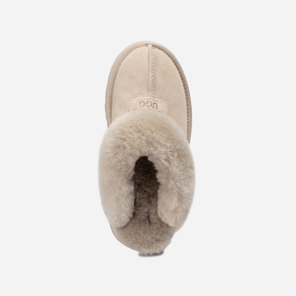 Ugg OZWEAR Coquette Platform Slipper (Elastic Logo & Wool Strap) (Detachable Feature)