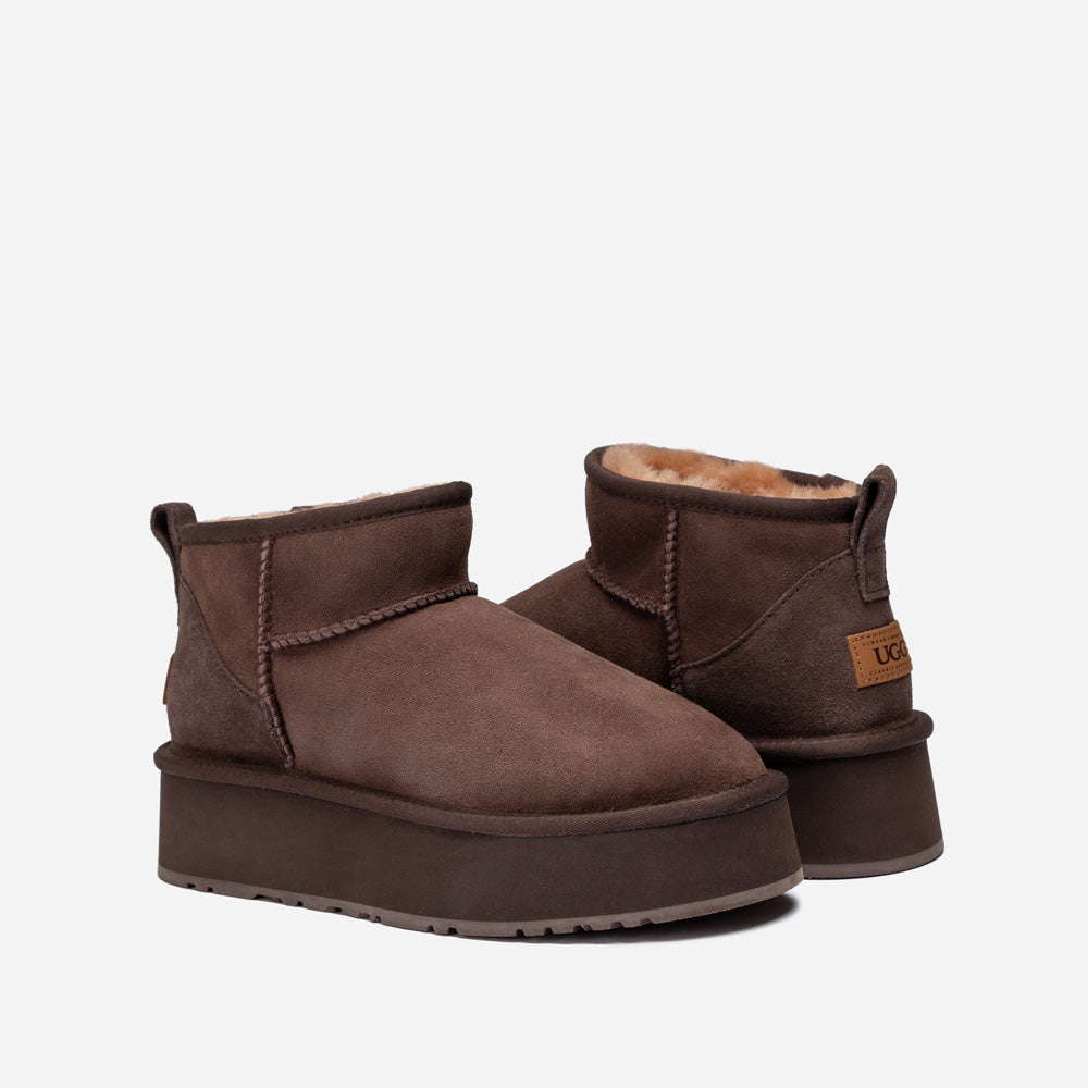 Ugg OZWEAR Classic Platform Ultra Mini Boots (Water Resistant)
