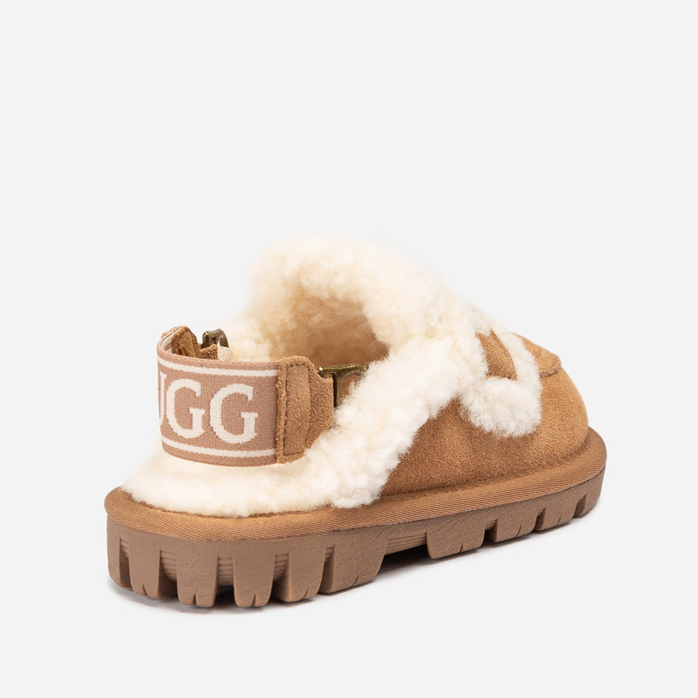 Ugg OZWEAR Kids Violet Shearling Slipper (Detachable Feature)