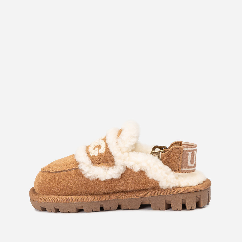 Ugg OZWEAR Kids Violet Shearling Slipper (Detachable Feature)