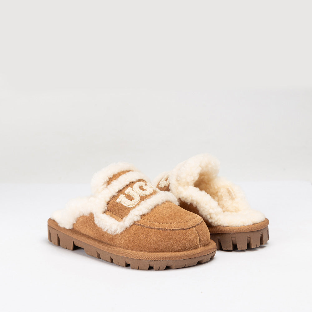 Ugg OZWEAR Kids Violet Shearling Slipper (Detachable Feature)