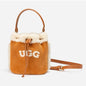 Ugg OZWEAR  Shearling Logo Mini Bucket Bag