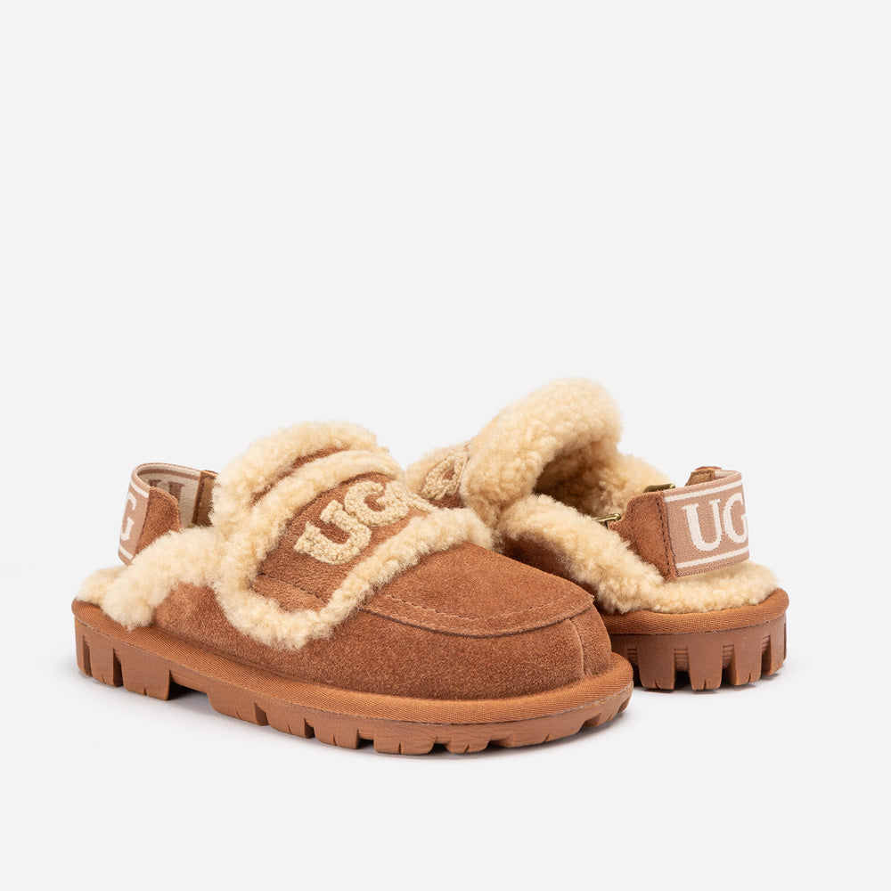 Ugg OZWEAR Kids Violet Shearling Slipper (Detachable Feature)