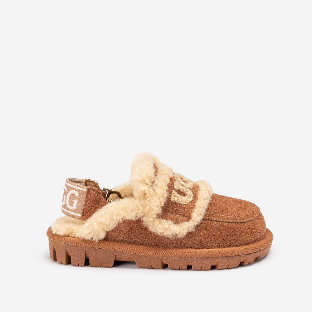 Ugg OZWEAR Kids Violet Shearling Slipper (Detachable Feature)