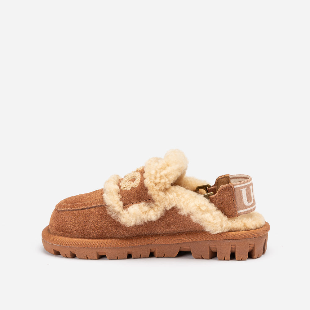 Ugg OZWEAR Kids Violet Shearling Slipper (Detachable Feature)