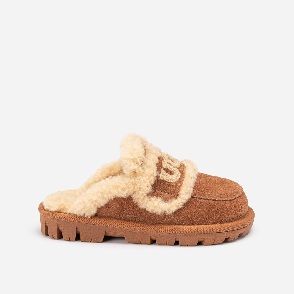 Ugg OZWEAR Kids Violet Shearling Slipper (Detachable Feature)