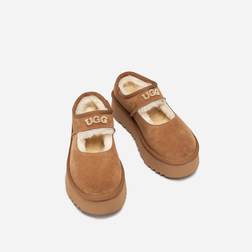 Ugg OZWEAR Mary Jane Emb Logo Platform