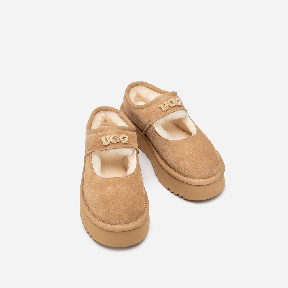 Ugg OZWEAR Mary Jane Emb Logo Platform