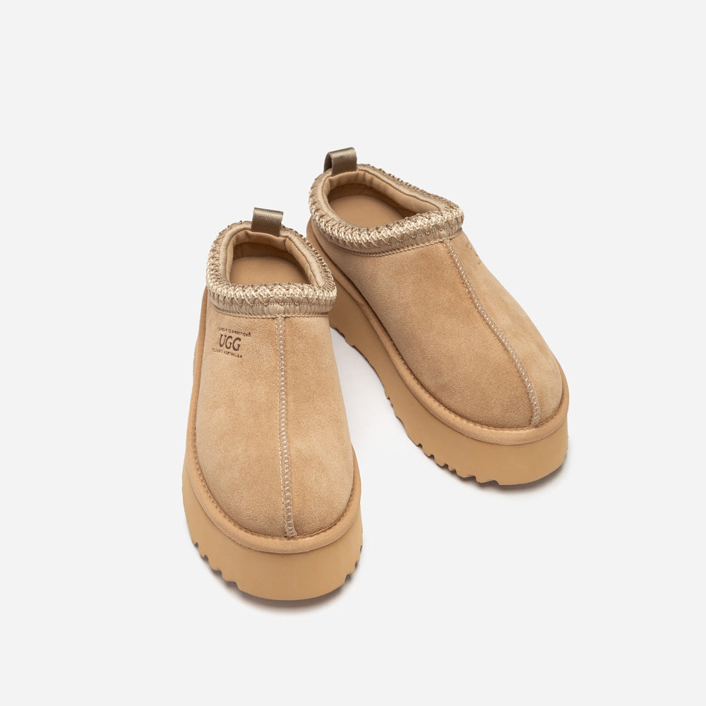 Ugg OZWEAR Sydney Spring Platform Slipper (Water Resistant) (Detachable Wool Insole)