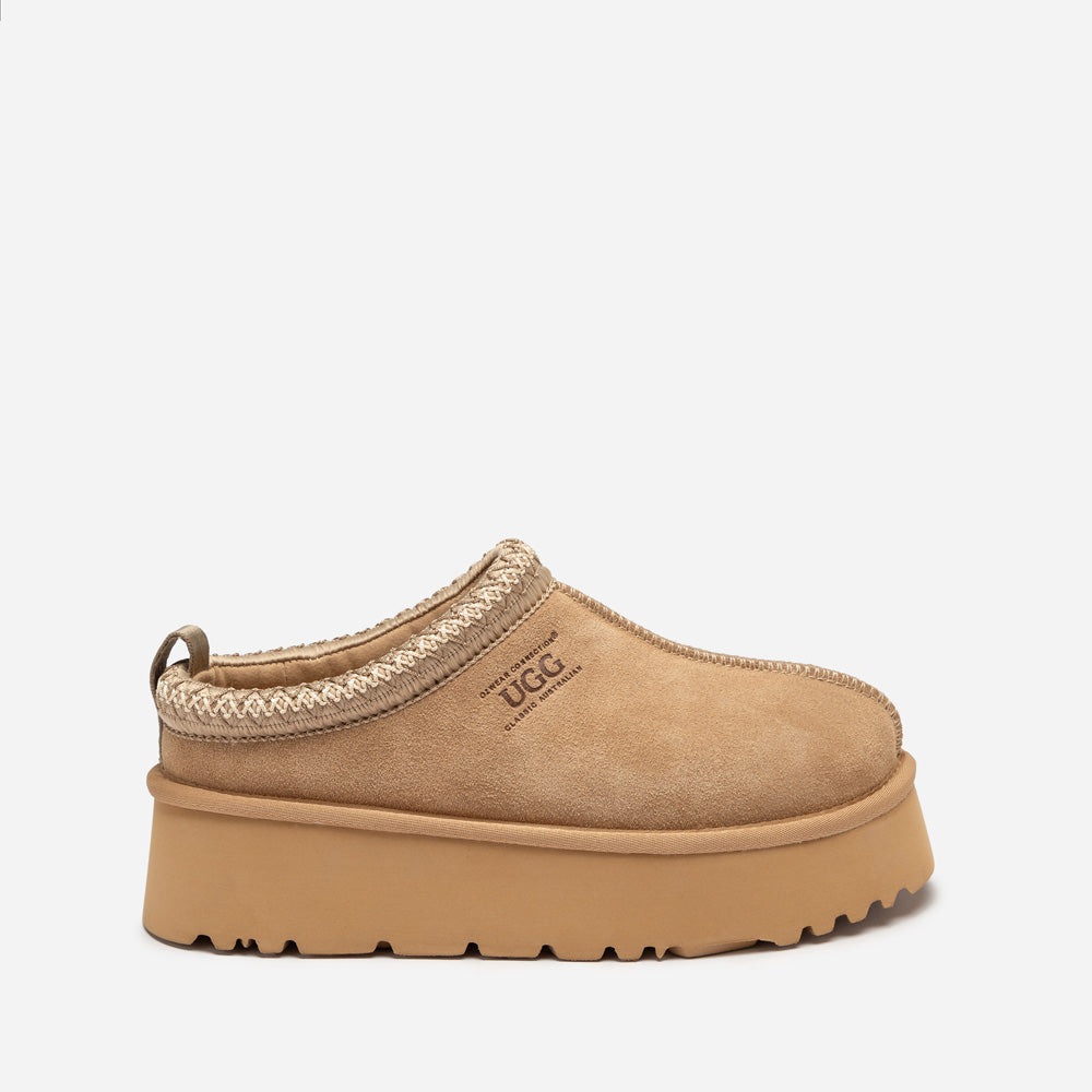 Ugg OZWEAR Sydney Spring Platform Slipper (Water Resistant) (Detachable Wool Insole)