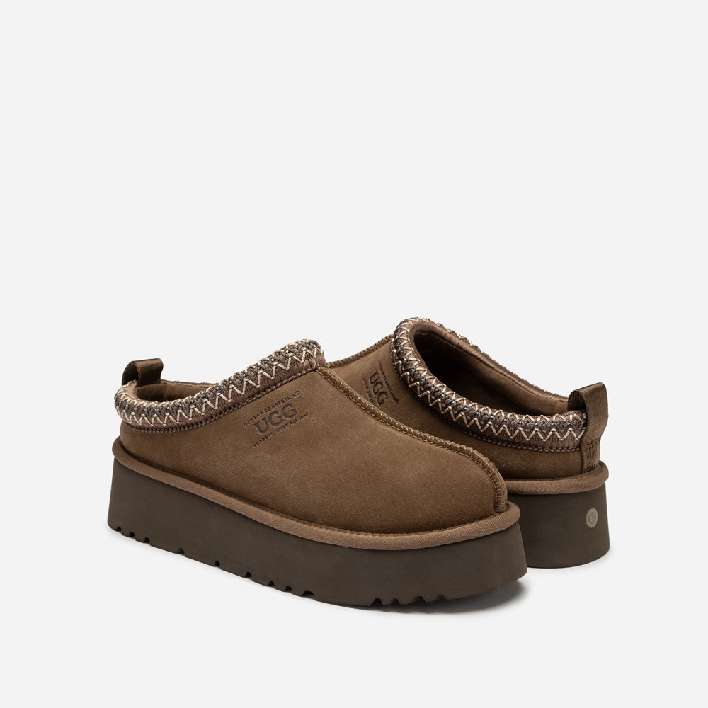 Ugg OZWEAR Sydney Spring Platform Slipper (Water Resistant) (Detachable Wool Insole)