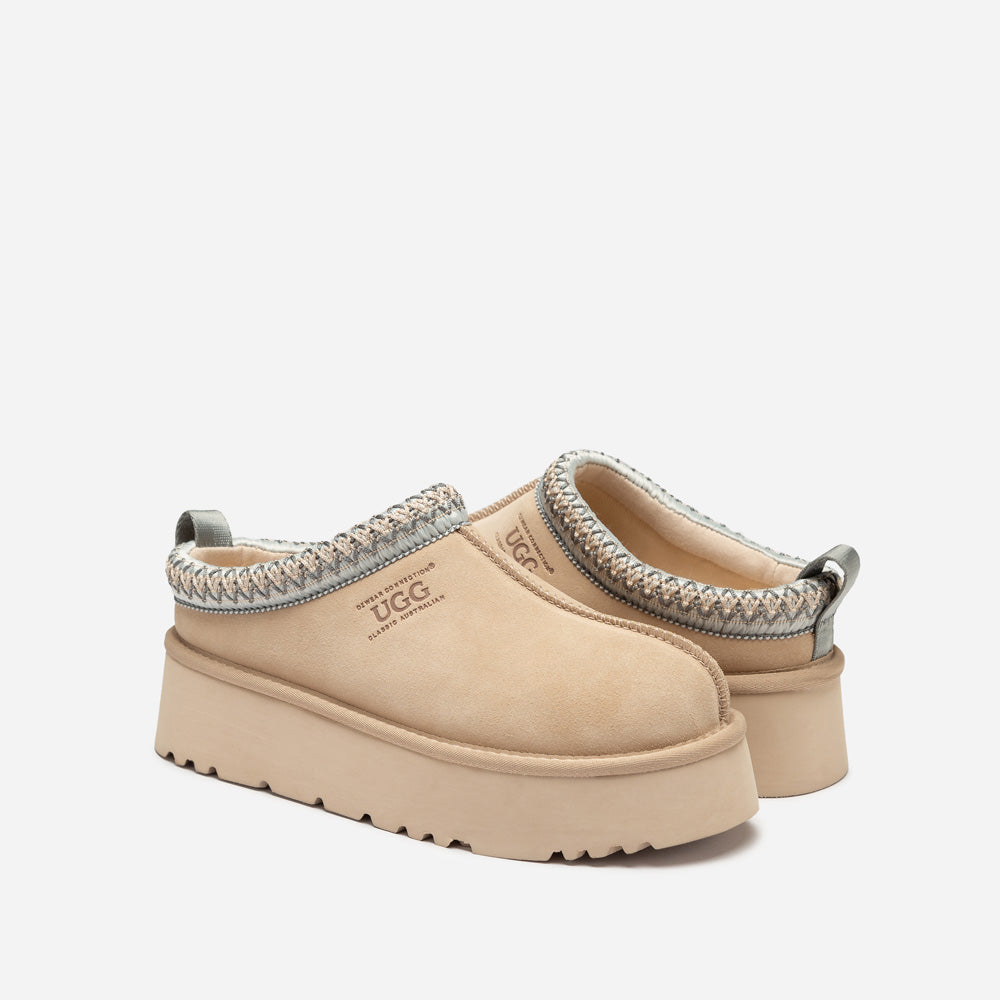 Ugg OZWEAR Sydney Spring Platform Slipper (Water Resistant) (Detachable Wool Insole)