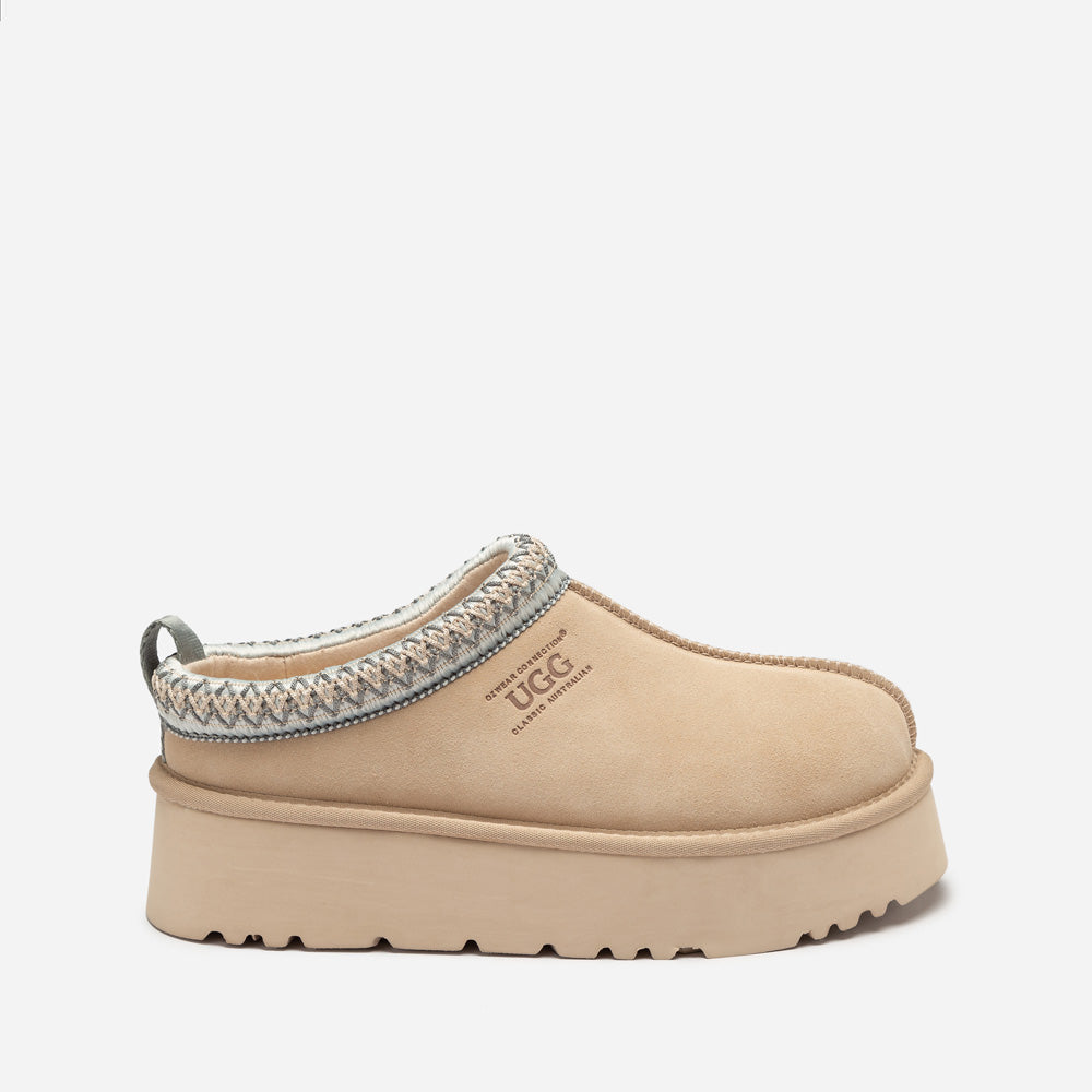 Ugg OZWEAR Sydney Spring Platform Slipper (Water Resistant) (Detachable Wool Insole)