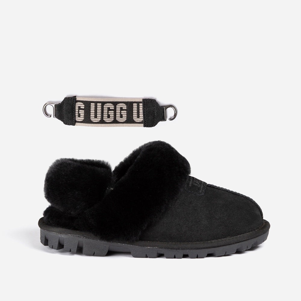 Ugg OZWEAR Coquette Slipper (Elastic Logo & Wool Strap) (Detachable Feature)