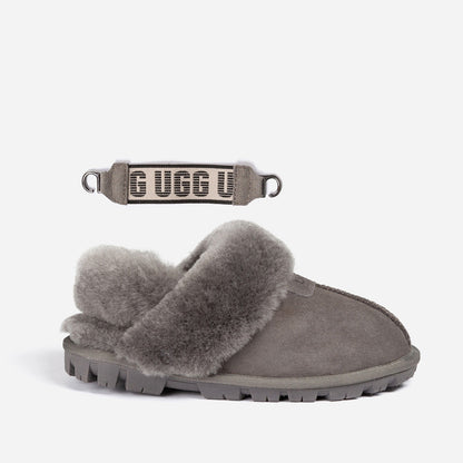 Ugg OZWEAR Coquette Slipper (Elastic Logo & Wool Strap) (Detachable Feature)
