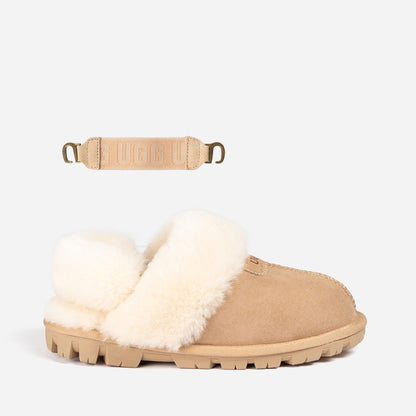 Ugg OZWEAR Coquette Slipper (Elastic Logo & Wool Strap) (Detachable Feature)